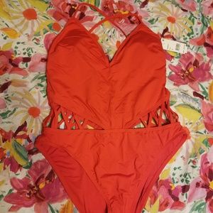 Red kenneth cole one piece